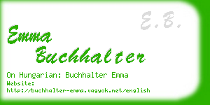 emma buchhalter business card